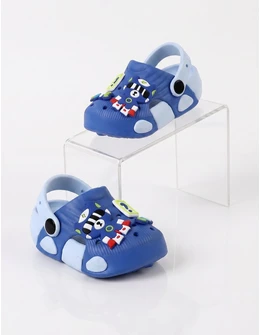 Papuci spuma usori Cute ursulet albastru-bleu