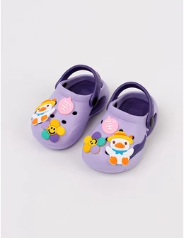 Papuci spuma usori Jibbtz Duck, mov