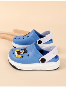 Papuci stil crocs Mickey Mouse model albastru 2
