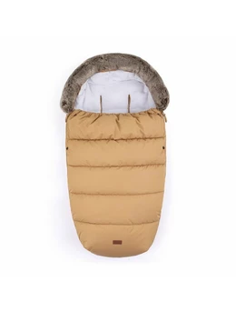 Petite&Mars - Sac de iarna impermeabil Comfy, 4 in 1, Cu blanita si interior din fleece, Universal, Pentru carucior, 100 x 55 cm, Caramel 2