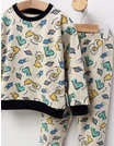 Pijama bbc ML, Astro-Dino, crem-verde picture - 2