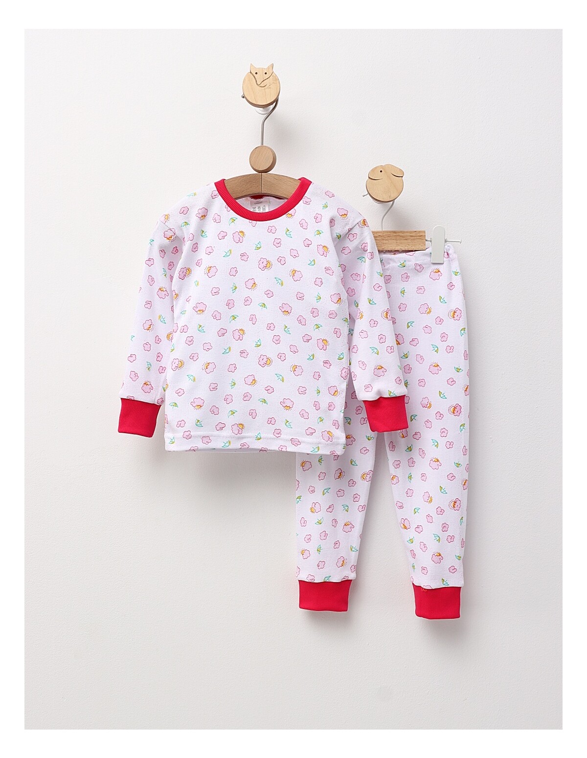 Pijama bbc ML Romania, Norisori, alb-roz