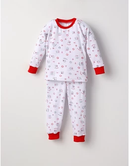 Pijama bbc ML Romania Smile rosu