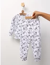 Pijama bbc ML Romania, Sweet Friends, alb-gri picture - 3