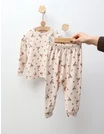 Pijama Familie Girafe, model crem picture - 3