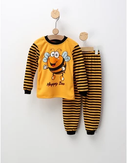 Pijama Happy Bee, galben