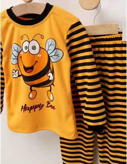 Pijama Happy Bee, galben