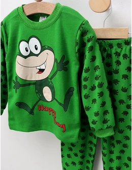 Pijama Happy Cool Frog, verde