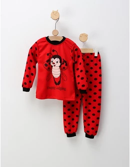 Pijama Happy Cool LadyBug, rosu