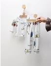 Pijama imprimata Snoopy si Charlie, alb-blue picture - 3