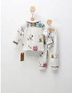 Pijama imprimata Snoopy si Charlie, alb-gri picture - 4