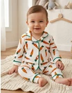 Pijama Kids and Carrots, alb-portocaliu picture - 1