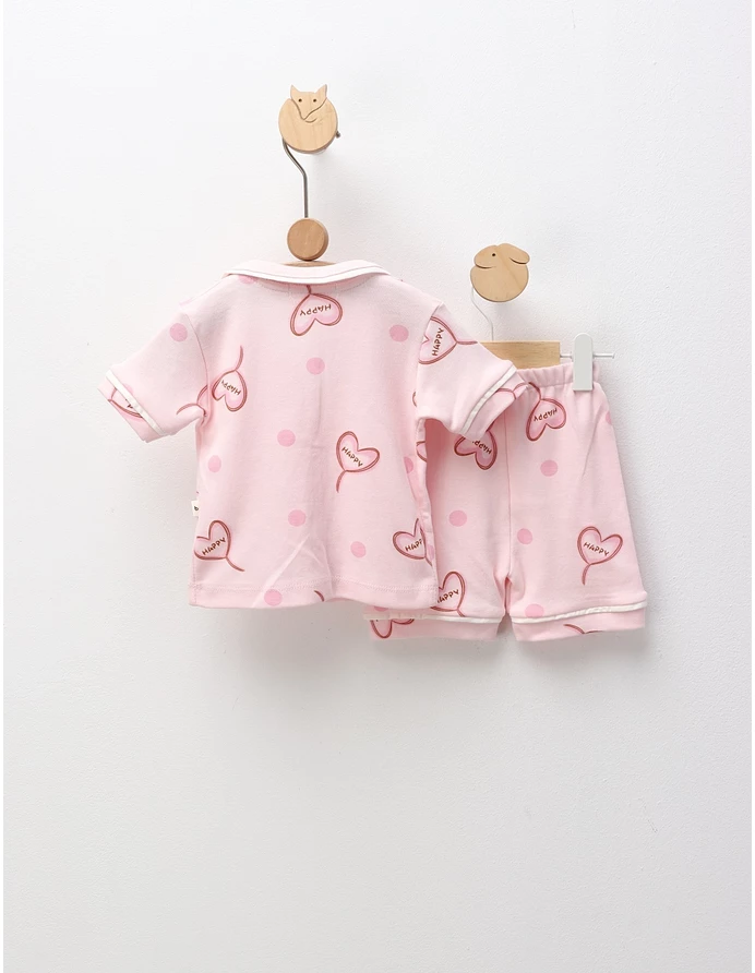 Pijama MS, Cu Happy, roz picture - 4