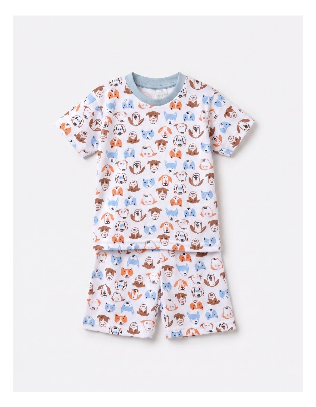 Pijama MS imprimata Catelusi, multicolor