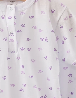 Pijama ms imprimata labute mov 2
