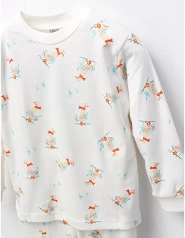 Pijama Ratusca Cea Frumoasa, model alb