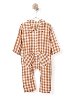 Pijama salopeta CAROURI maro 1