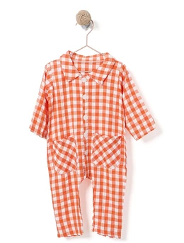 Pijama salopeta CAROURI portocaliu