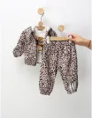 Compleu Two Leopard Cub, crem-negru picture - 4