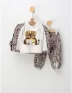Compleu Two Leopard Cub, crem-negru picture - 5