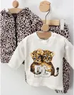 Compleu Two Leopard Cub, crem-negru picture - 8