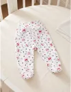Pantaloni cu botosei Sweet Dog alb-rosu picture - 1