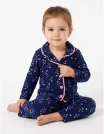 Pijama bleumarin cu inimioare roz picture - 1