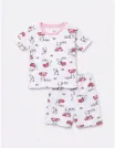 Pijama MS imprimata Love Cats rosu-roz picture - 1