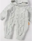 Salopeta cu gluga, Croset Kids, gri picture - 4