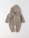 Salopeta cu gluga, Croset Kids, maro picture - 2