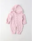 Salopeta cu gluga, Croset Kids, roz picture - 2