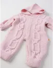 Salopeta cu gluga, Croset Kids, roz picture - 4