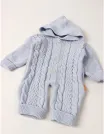 Salopeta cu gluga, Crosetel We Wear, blue picture - 4