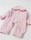 Salopeta cu gluga, Crosetel We Wear, roz picture - 4