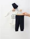 Set 3 piese Sunt Cel Mai Frumos Baietel, bleumarin picture - 4