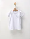 Tricou fundita-strasuri alb pur picture - 2
