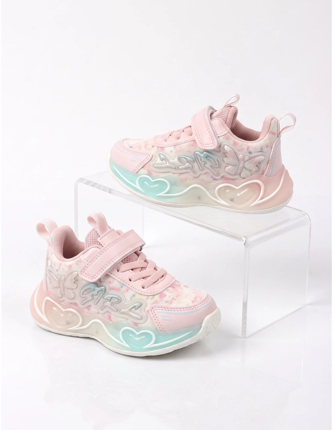 Adidasi Clibee cu luminite Raisa, roz
