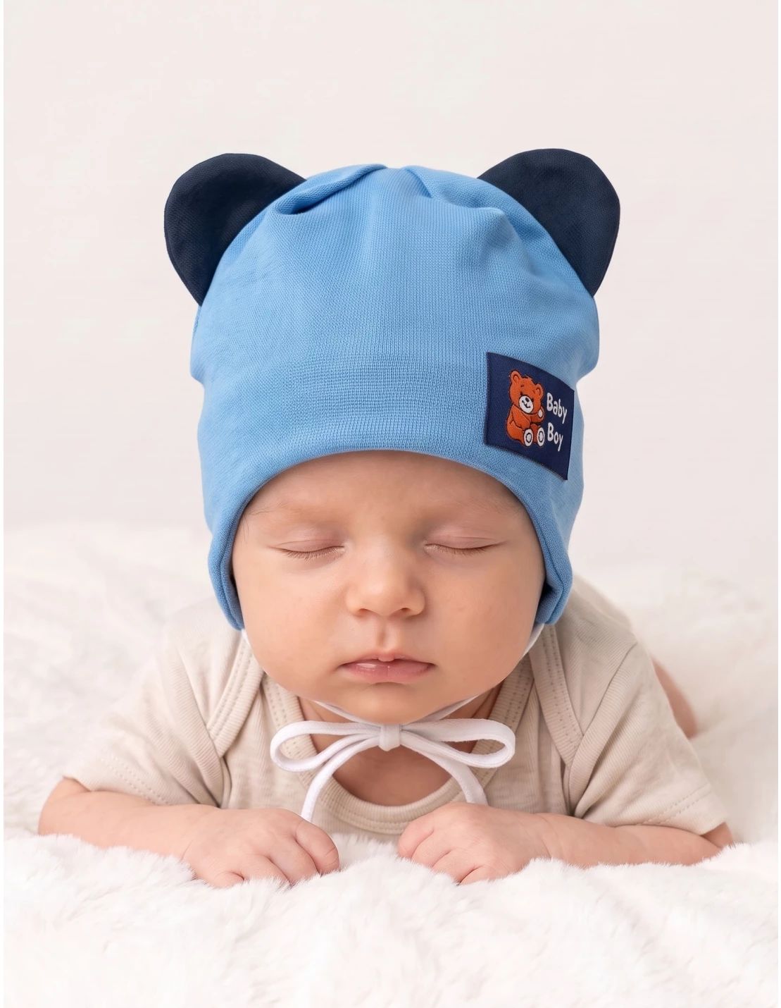Caciulita copii, Baby BOY, model albastru