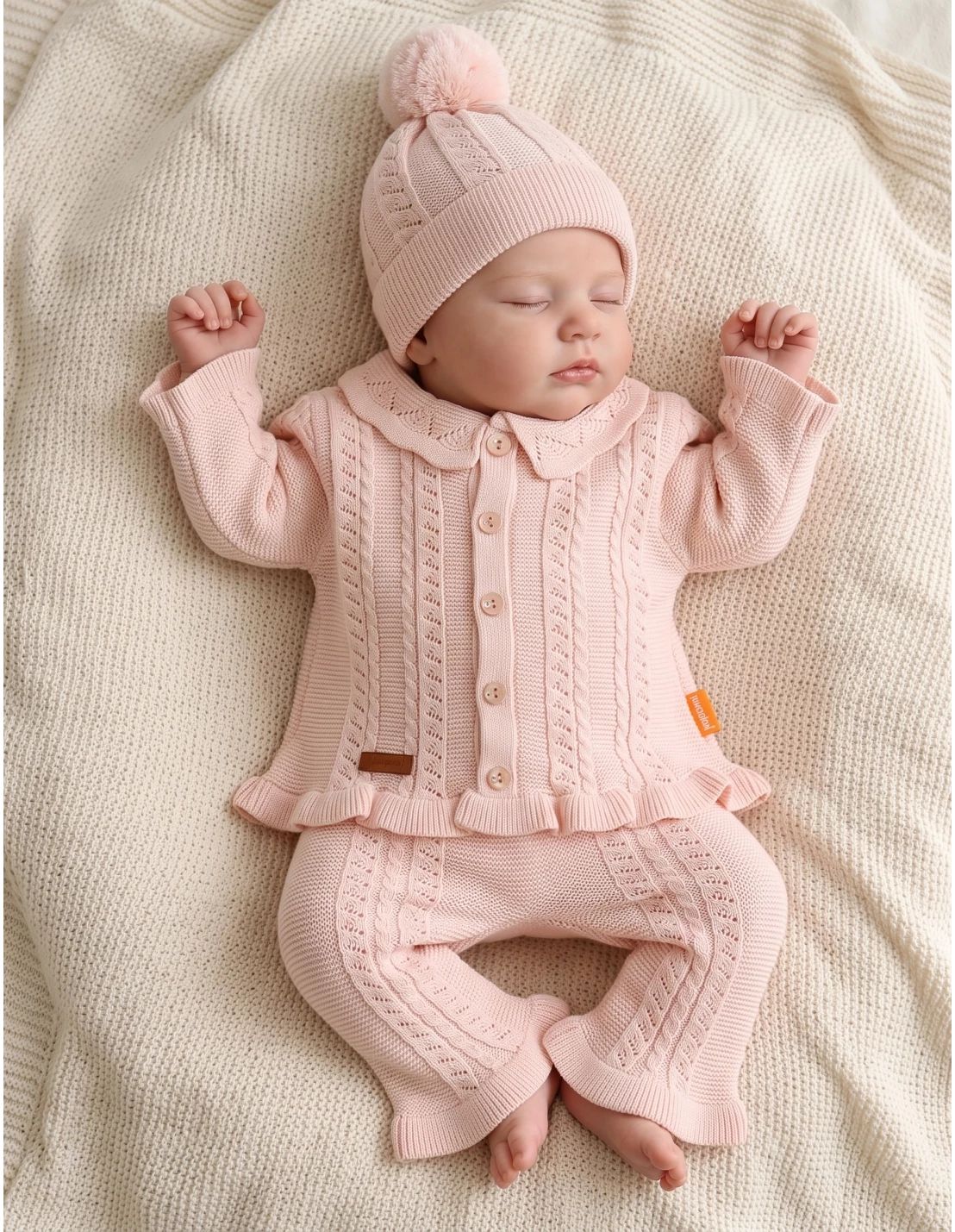 Compleu croset acrilic, Jojo Girl, roz