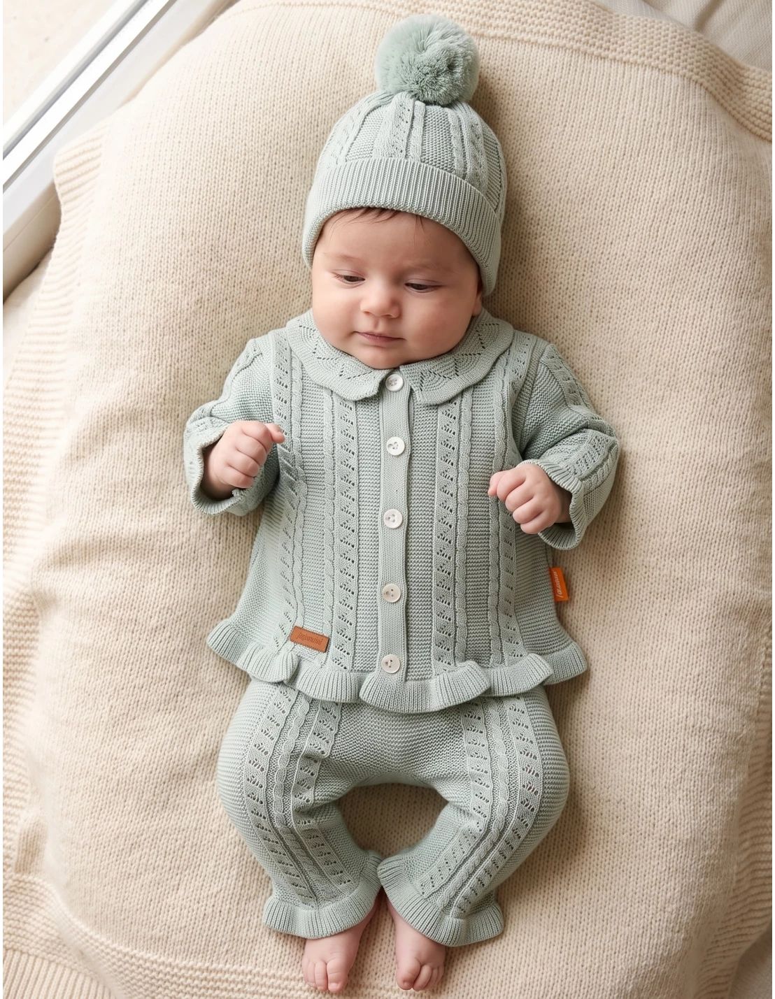 Compleu croset acrilic, Jojo Girl, verde
