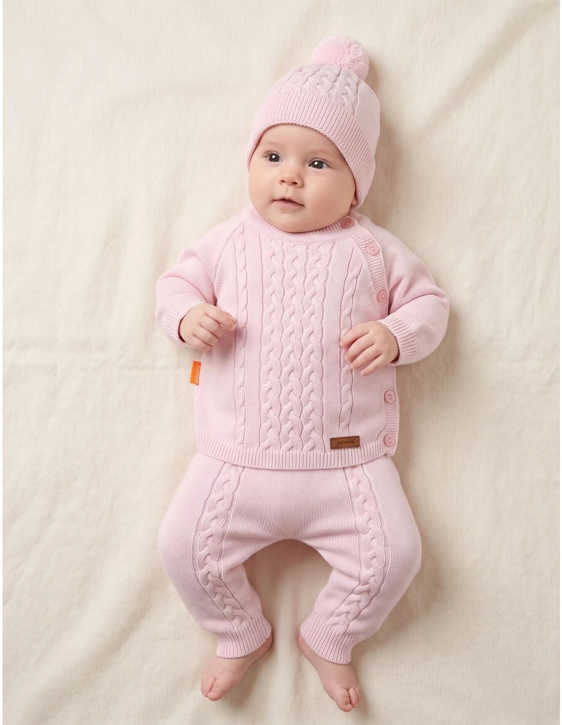Compleu croset acrilic, Jojo Wear, roz