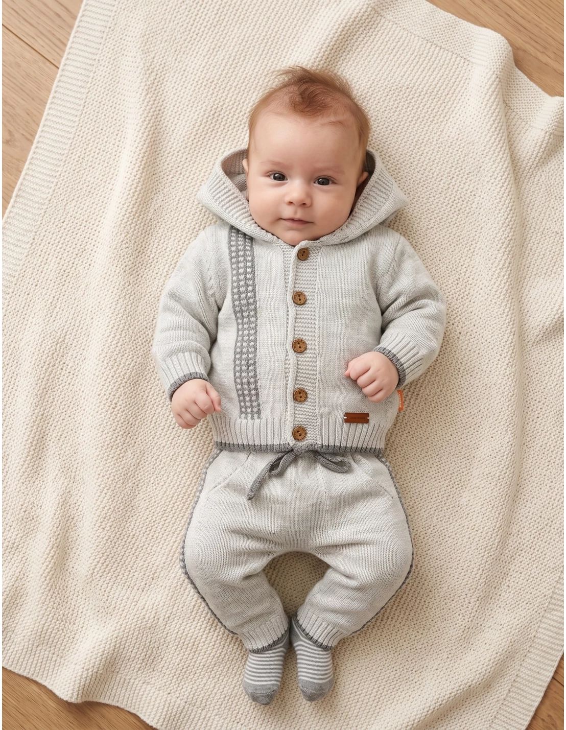 Compleu croset acrilic, Kids Wear, gri