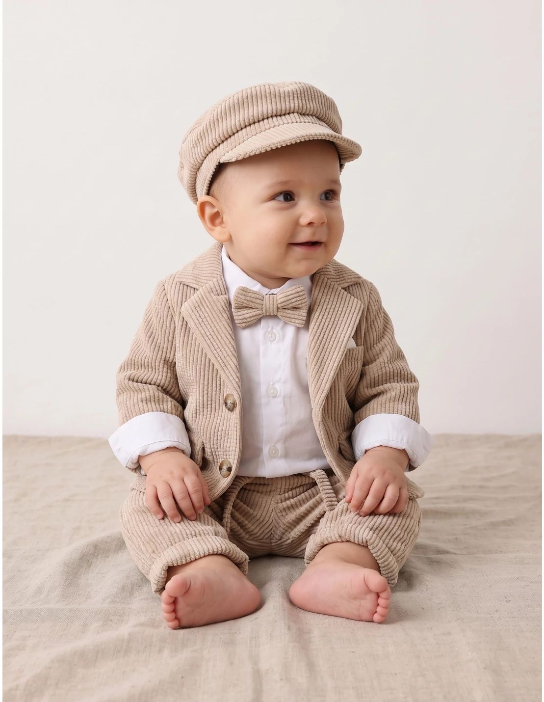 Costumas elegant Simon, cu crem