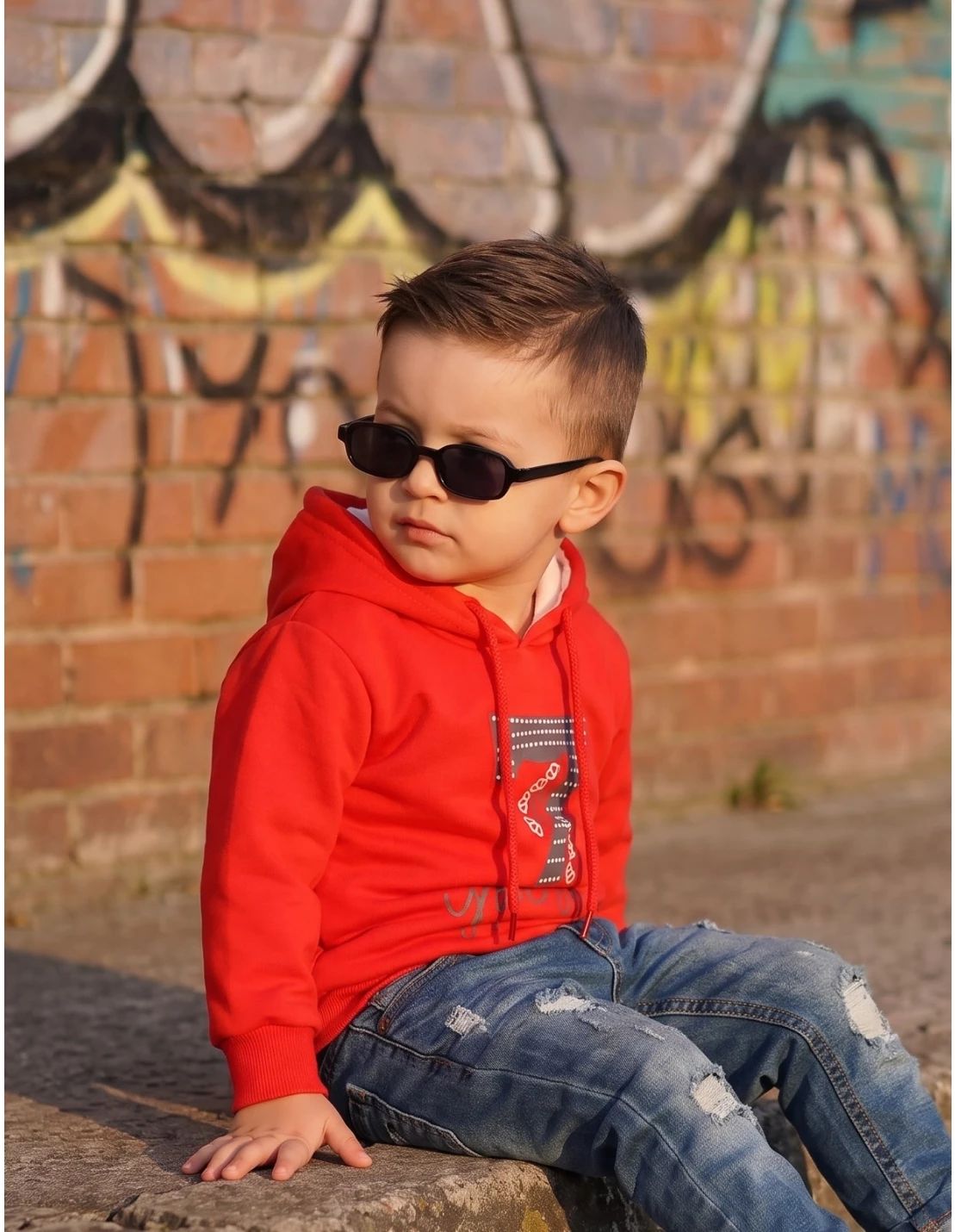 Hanorac rosu kids, baby FDY