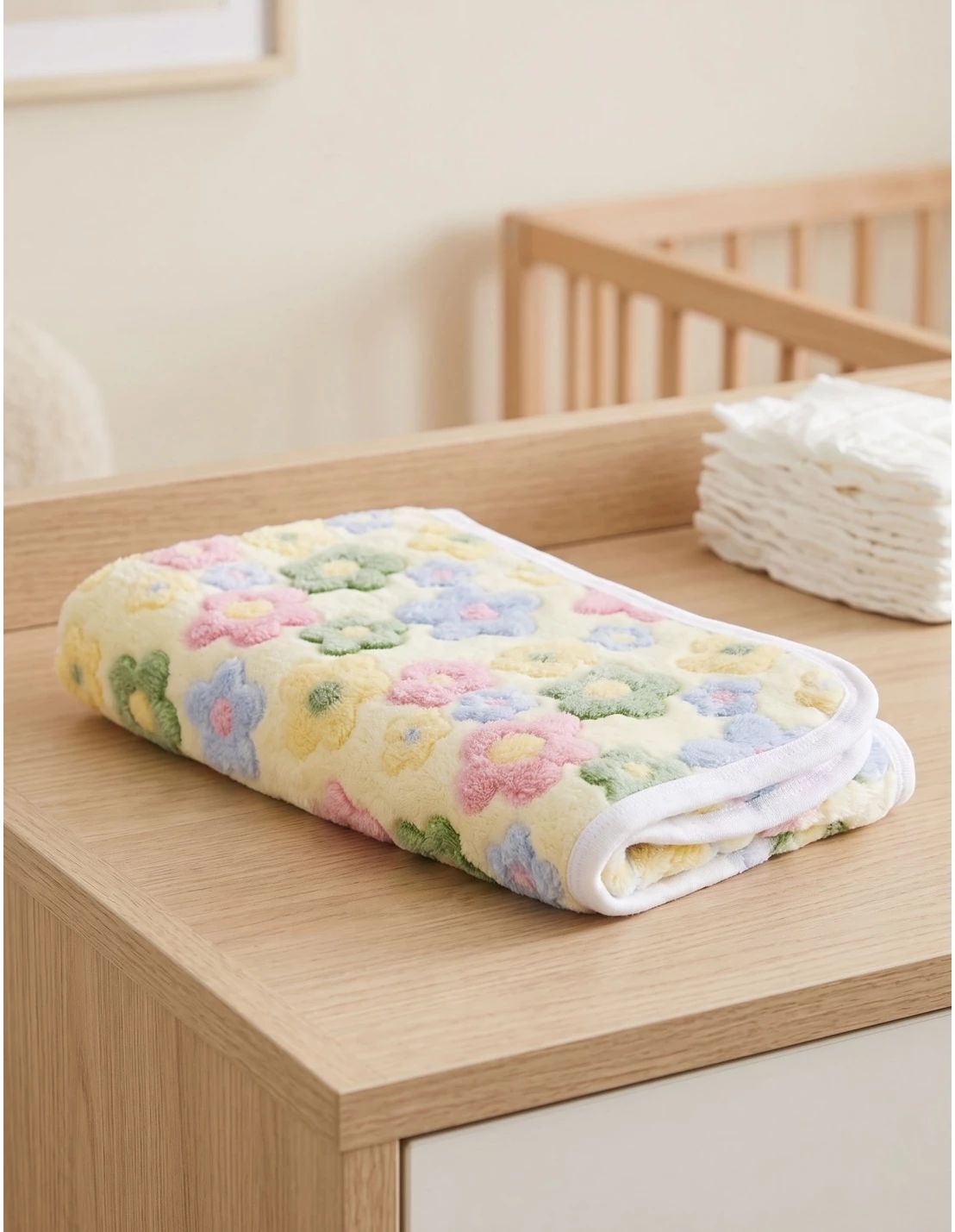 Paturica cocolino multicolor cu floricele