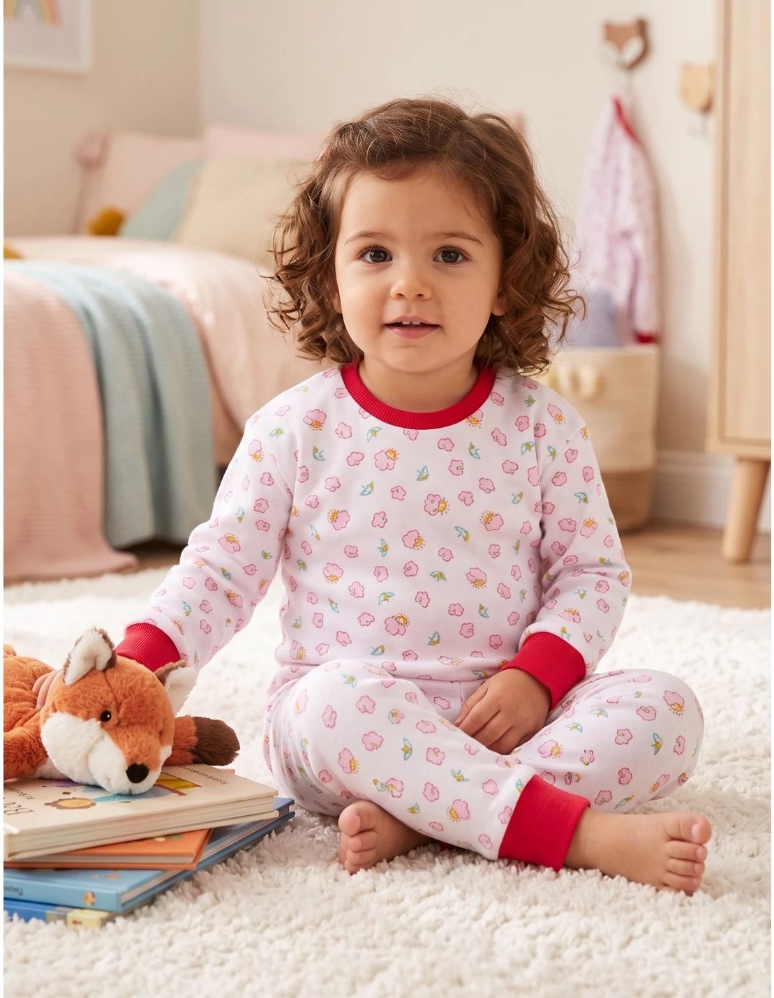 Pijama bbc ML Romania, Norisori, alb-roz