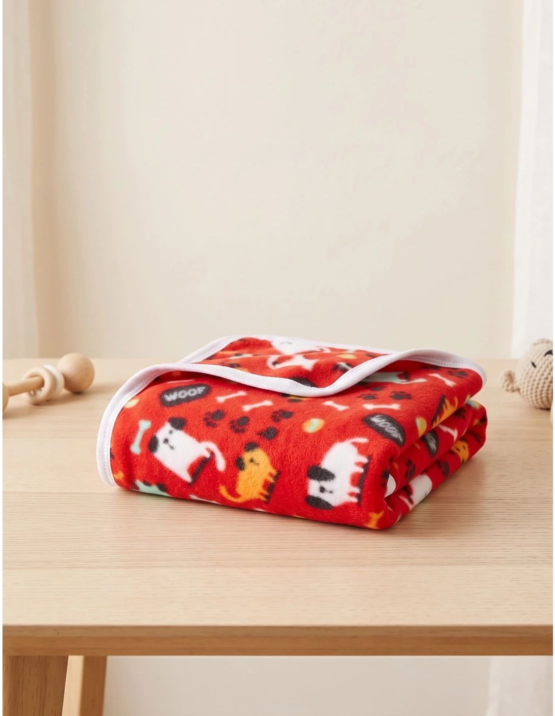 Pled polar cu Woof Catel, rosu