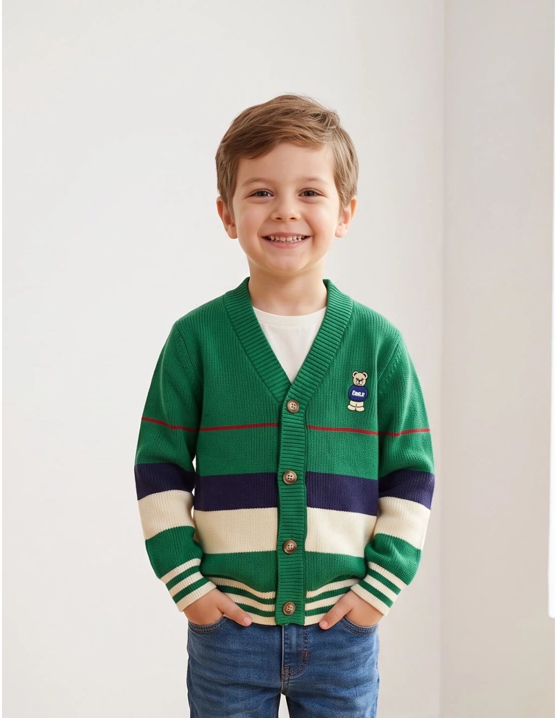 Pulover Cool Street Bear, verde