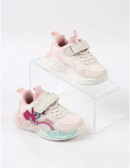 Adidasi Clibee cu luminite Arya, alb