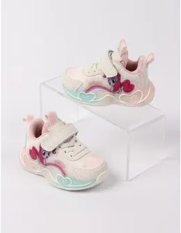 Adidasi Clibee cu luminite Arya, alb